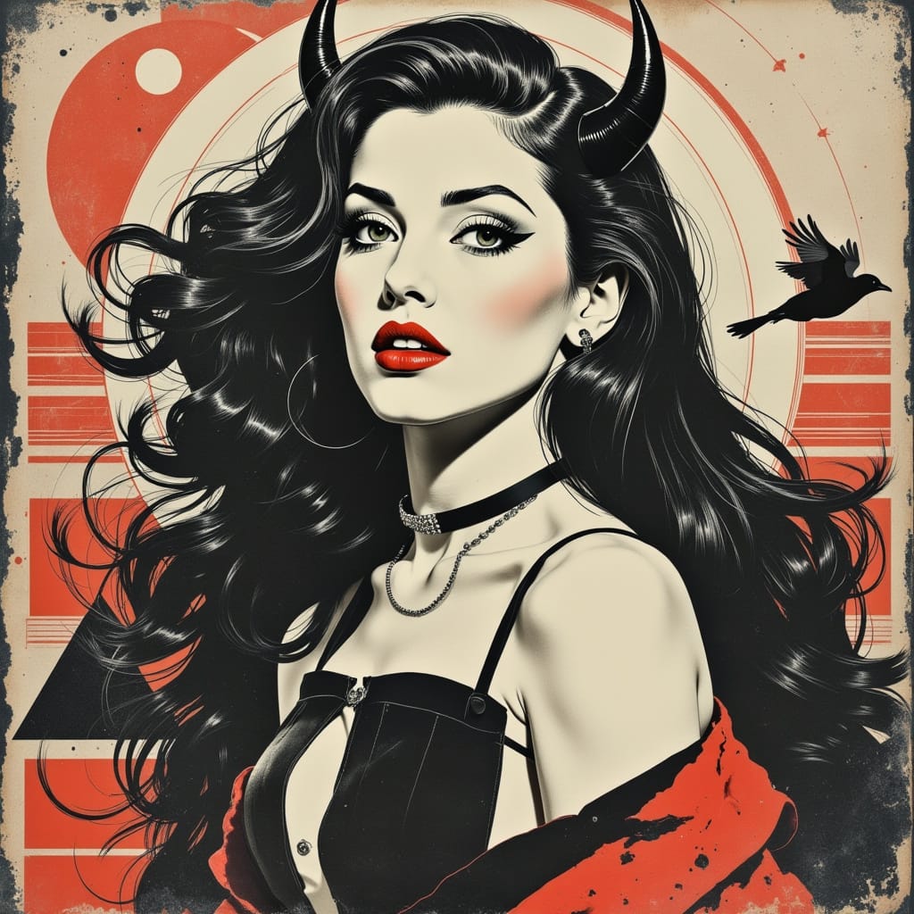 devils dolls pin up designs