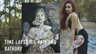 Oil Painting Time Lapse | Surreal Dark Art Vampire Portrait